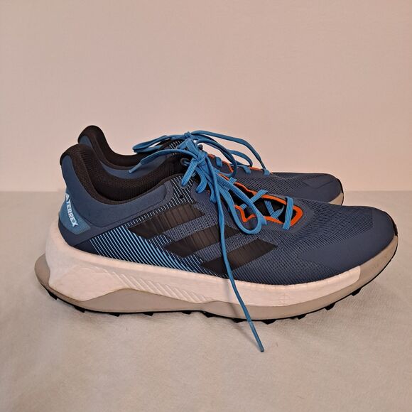 Adidas Terrex Soulstride Ultra Mens Trail Running Shoes Size 13 Blue IH3441 - Picture 4 of 10